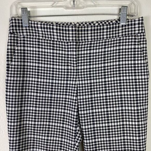 Express Columnist Black & White Plaid Low Rise Dress Pant Trousers Size 0 - Picture 3 of 5